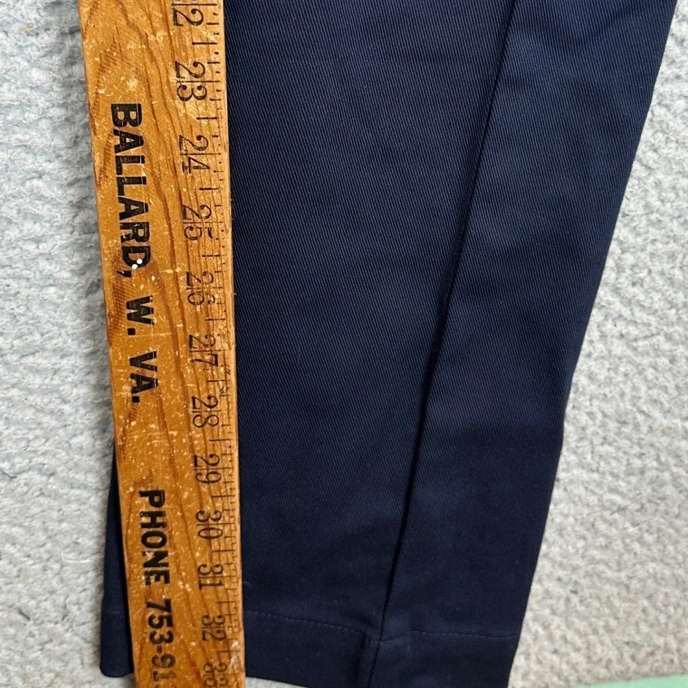 NEW Banana Republic Pants Mens 36X34 Navy Chinos Flat Front Straight Leg Stretch